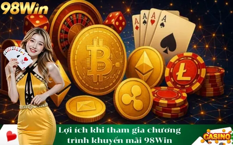 Lợi ích khi tham gia chương trình khuyến mãi 98Win